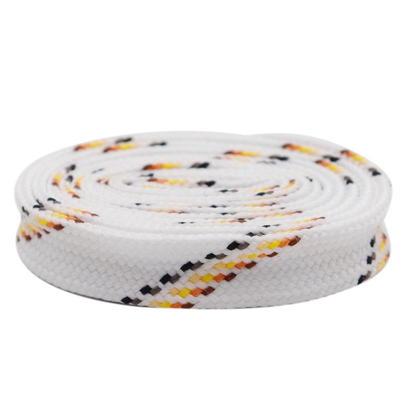 Premium Polyester Striped Shoelaces Chromatic Canvas Bootlace For Sneakers Sport Clothes Cap Pants