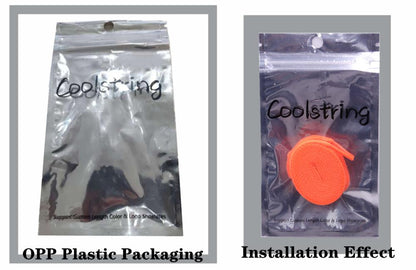 7MM Eye-Catching Bright Solid Color Flat Shape Shoelaces Double-Layer Polyester With Plastic Tips