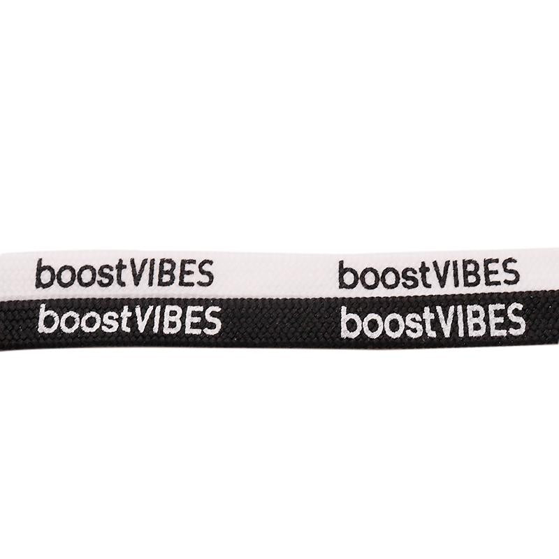 7MM boostVIBES Silk Screen Letter Printing 2021 Trendy Casual Shoelace Luxury Material Consist
