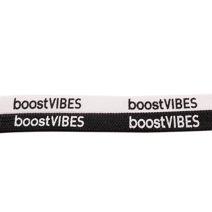 7MM boostVIBES Silk Screen Letter Printing 2021 Trendy Casual Shoelace Luxury Material Consist