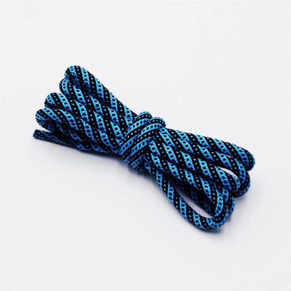 5MM Round Cords Spiral Plaid Polyester Shoelaces For Adult&Kid Men Women Sneaker 2021 Outdoor Sports
