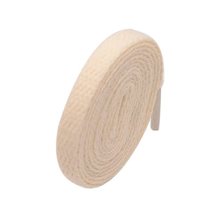 8MM Breezy Yellow Apricot Flat Shoelaces Warm Color Youth Easy Laces For Children Sport Runnning