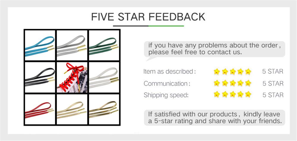 7MM Shoe Accessories Exquisite Quality PU Leather Shoelaces For Custom Cords Bulk Lace Order Drop