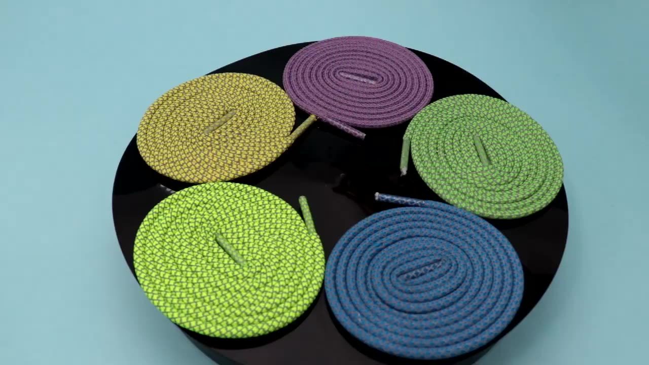 4.5MM Emerald Green Reflective Laces Advanced Eco-Friendly Luminous Ropes Funny Use For Jungle