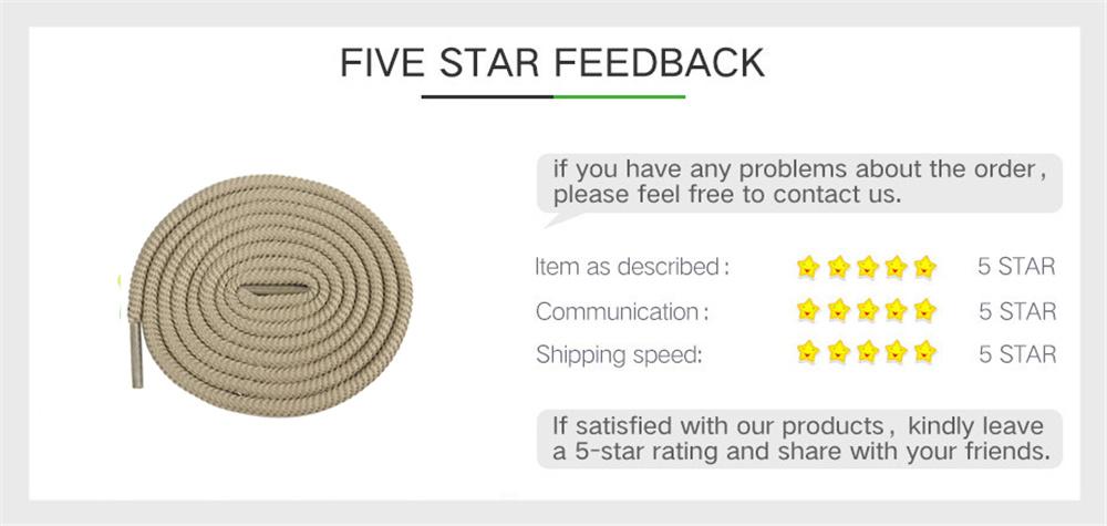 Shoe Accessory 4.5MM Khaki Strong Polyester Ropes For Hiking Boots Unisex Women Sneaker 2021