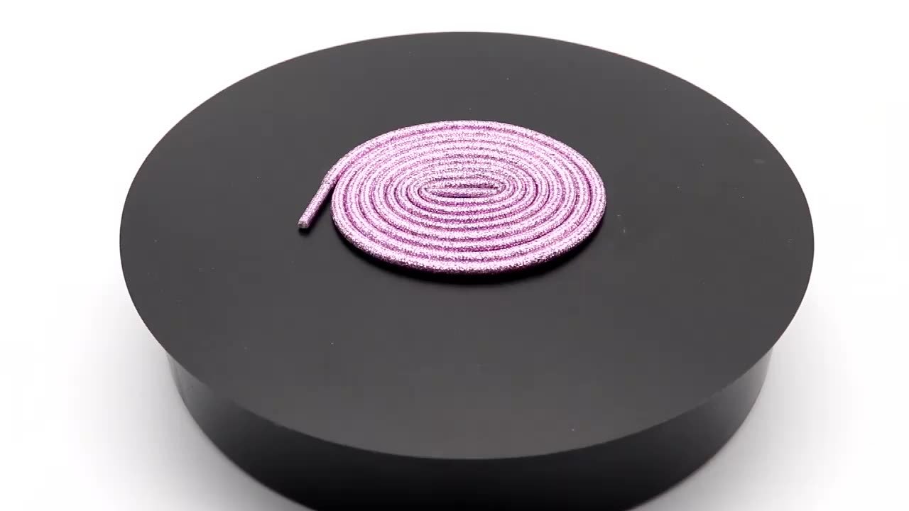 Shoe Accessory 4.5mm Shiny Metallic Shoelaces Premium Pretty Ropes Unisex Sport Basketball Cheap