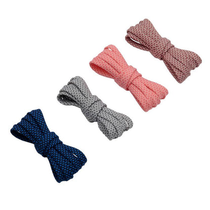 Nice Shoelaces Clothing 7MM Double Layer Polyester Laces Tight Stitch Weaving Process Top Quality