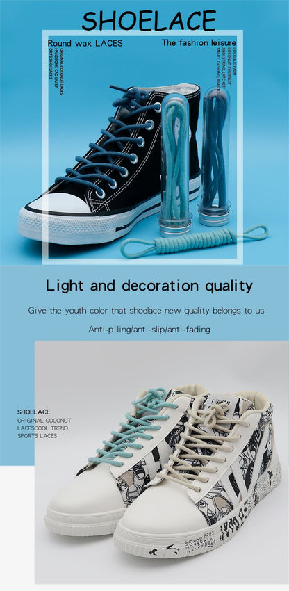 5MM Waxed Yellow/Red Swimming Waist Lace Waterproof Rope For Girl Women Sneaker Boot Easy 350