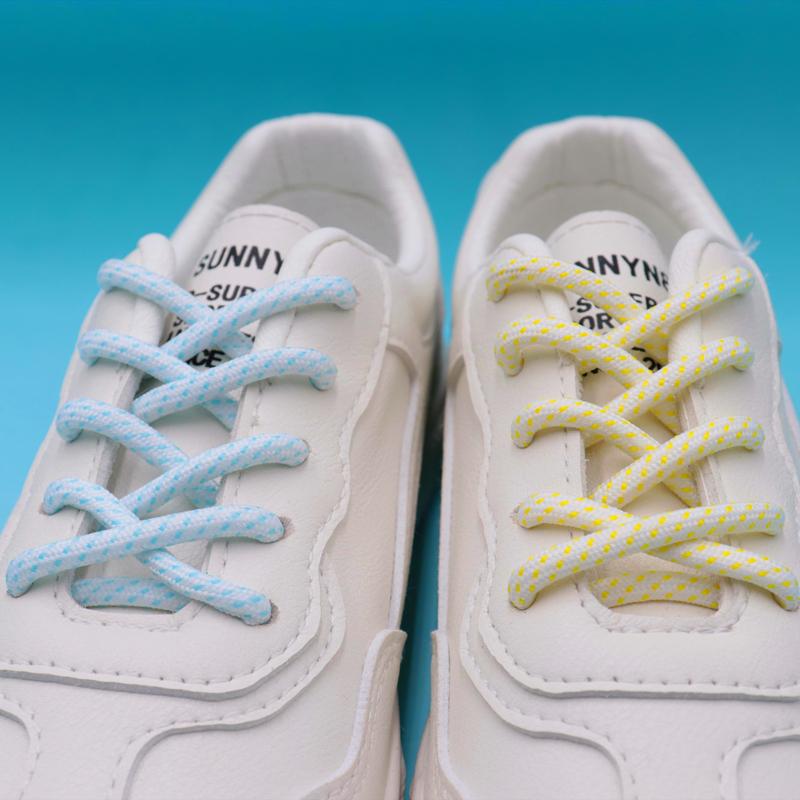4.5MM Polyester Light Colorful Series Couple Clothing Matching Fashion Sneaker Ropes Youth Outdoor