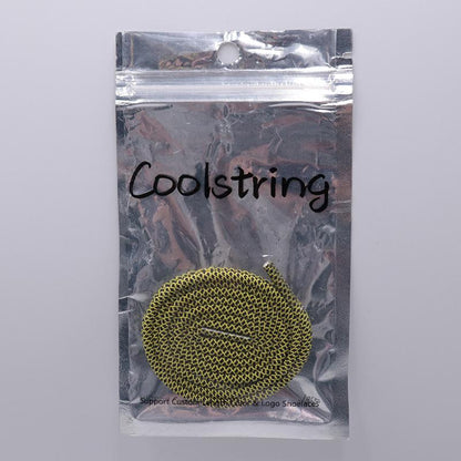 3MM Vogue Shoe Accessories Nice Polyester Shoelaces Green Yellow Youth Ropes For Young Guys Street