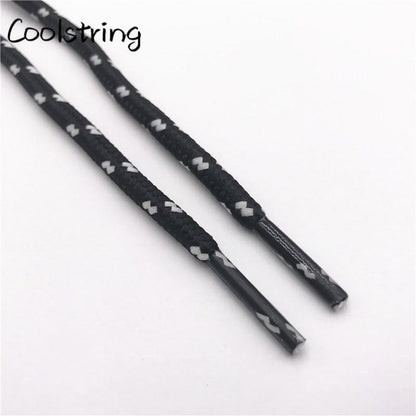 0.45cm Outdoor Unisex Casual Round Striped Sports Shoelace With Dots Bootlaces Shoestrings For Dorky