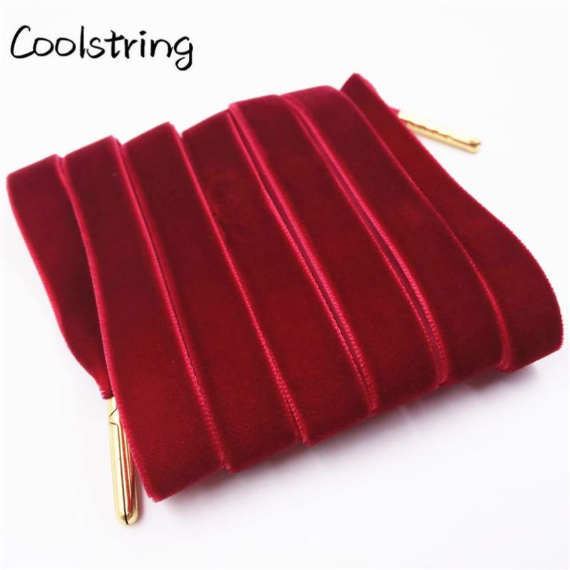 60-180cm Length 1.27 Cm Width Velvet Surface Shoelaces Women Men Black White Colorful Sports Casual
