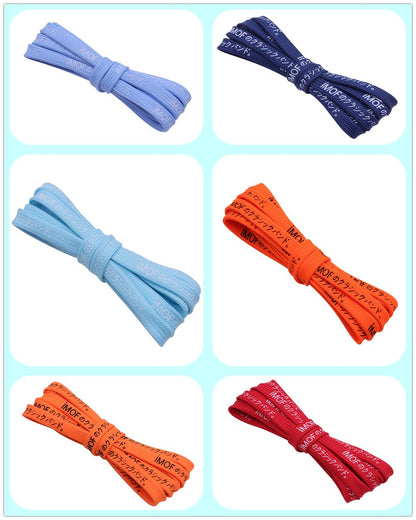 7MM Nice Shoelaces Canvas Sneaker Boots Shoe Accessories Ropes For Men Women Custom Bulk Order