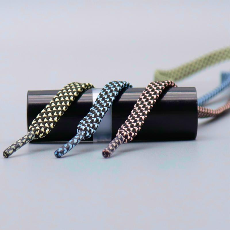 7MM Pro Bright Luminous Lace Flat Shape Neon Shoelace Nice Glow In Dark For Trendy Youth Street