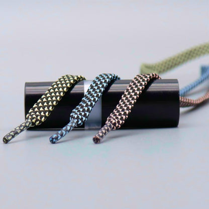 7MM Pro Bright Luminous Lace Flat Shape Neon Shoelace Nice Glow In Dark For Trendy Youth Street
