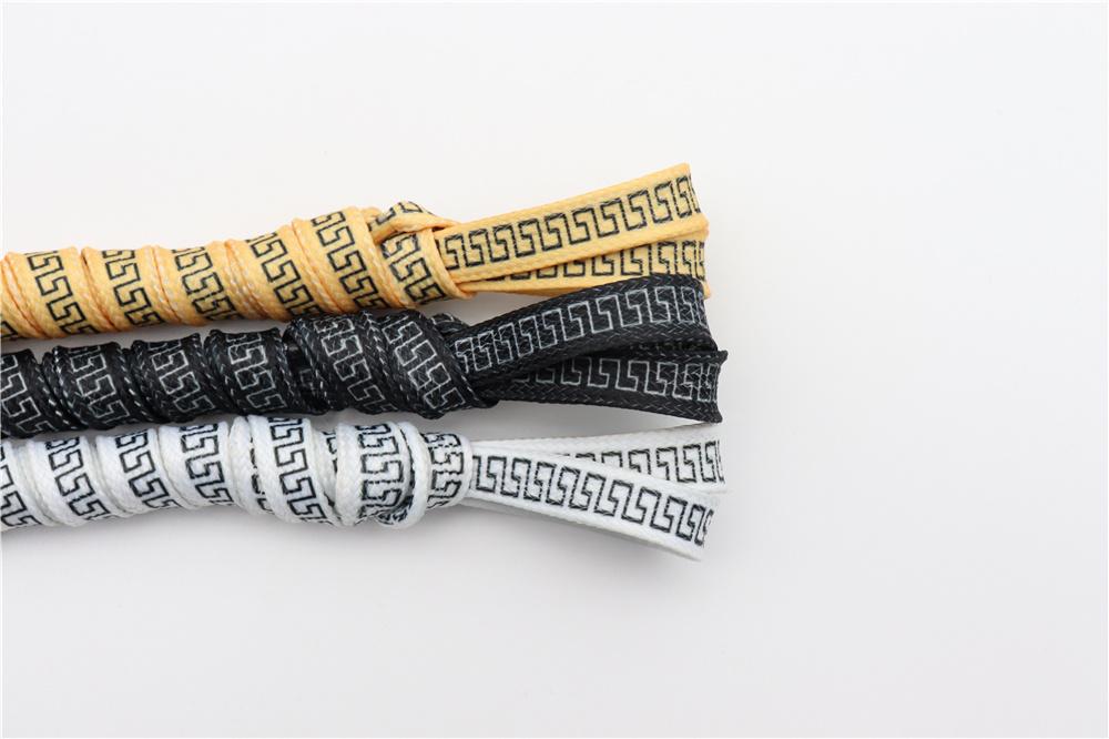 8MM Perfect Shoelaces Easy Wearing Black White Golden Shoe Cords Women Sneakers Boots Fashion Laces