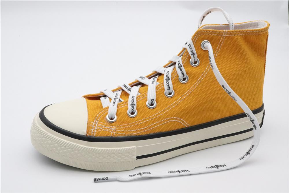 7MM  "boos society" Letter Silk Printing White Black Shoelaces изи буст кроссовки Flat Ropes Easy