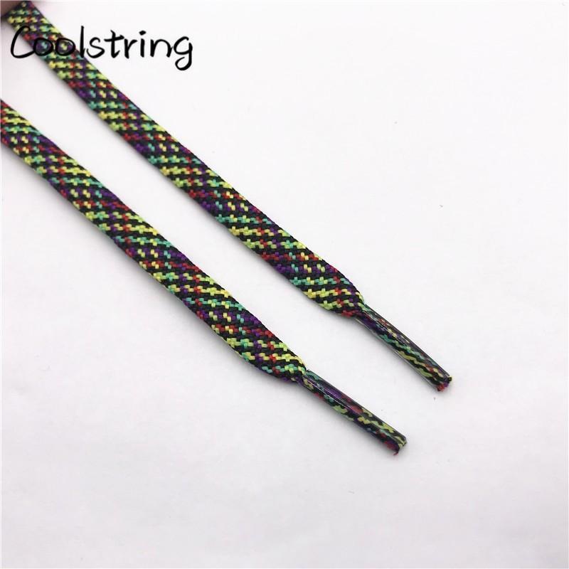 7MM Multi Color sweet Camouflage  Shoelaces Women Sneaker 2021 Casual Shoe Lacel Unisex Boots Shoe
