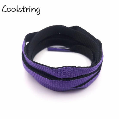 Jumpman Flat 8mm Combo Two Color Connect Reversible Shoelaces Bicolor Polyester Shoe Strings Laces