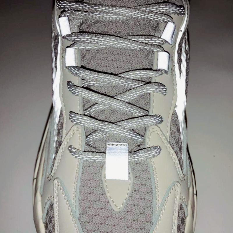 6MM Oval Reflective 3M Semicircular Ropes Athletic Highlight Shoe Latchet Grey Beige Eye-Catching