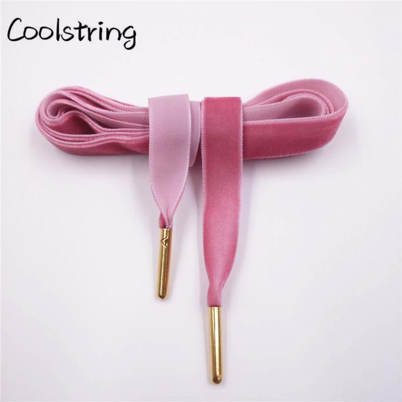 60-180cm Length 1.27 Cm Width Velvet Surface Shoelaces Women Men Black White Colorful Sports Casual