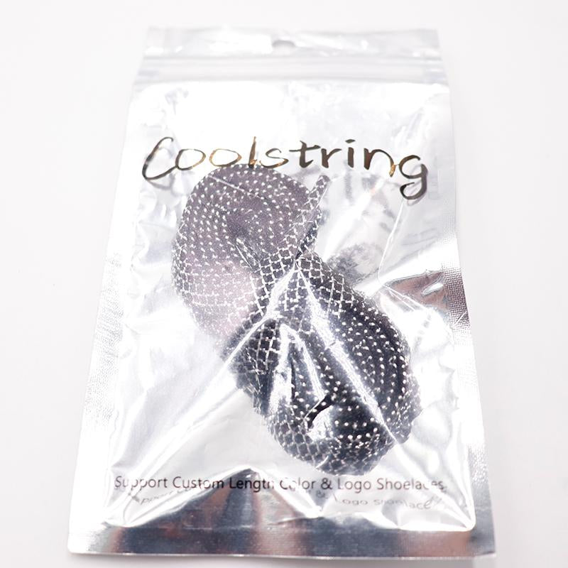 8MM A Pair Shoe Accessories Cheaper Metallic Yarn Shining Shoelaces Rough Texture For Business Men
