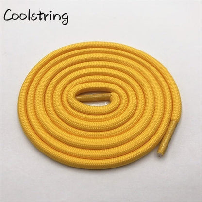 5mm Round Polyester Customized Shoelaces Green Navy Fashion Shoe Laces Extral Long Unisex Women Men