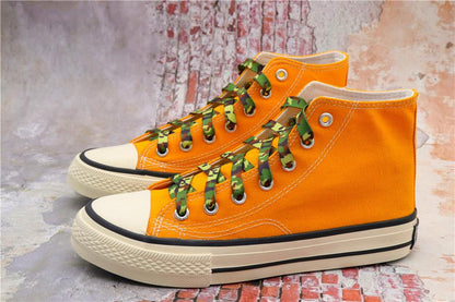 Top 8MM Camouflage color Flat Shoelaces Accessories Heat Transfer Printing Ropes Men Women Canvas