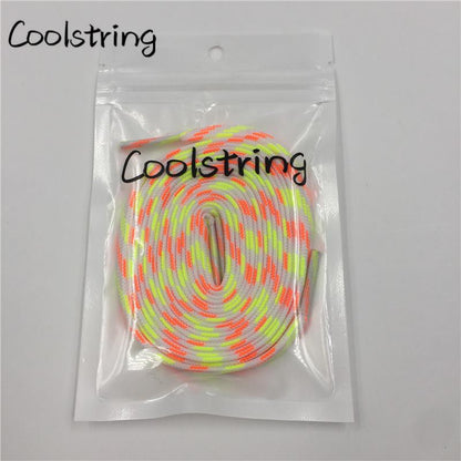 Stylish Heavy Duty Luxury Shoe Laces Striped Eco-Friendly Yellow Red Shoelaces Plaid Quality