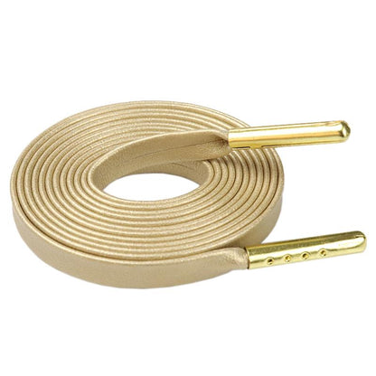 7MM Shoe Accessories Exquisite Quality PU Leather Shoelaces For Custom Cords Bulk Lace Order Drop