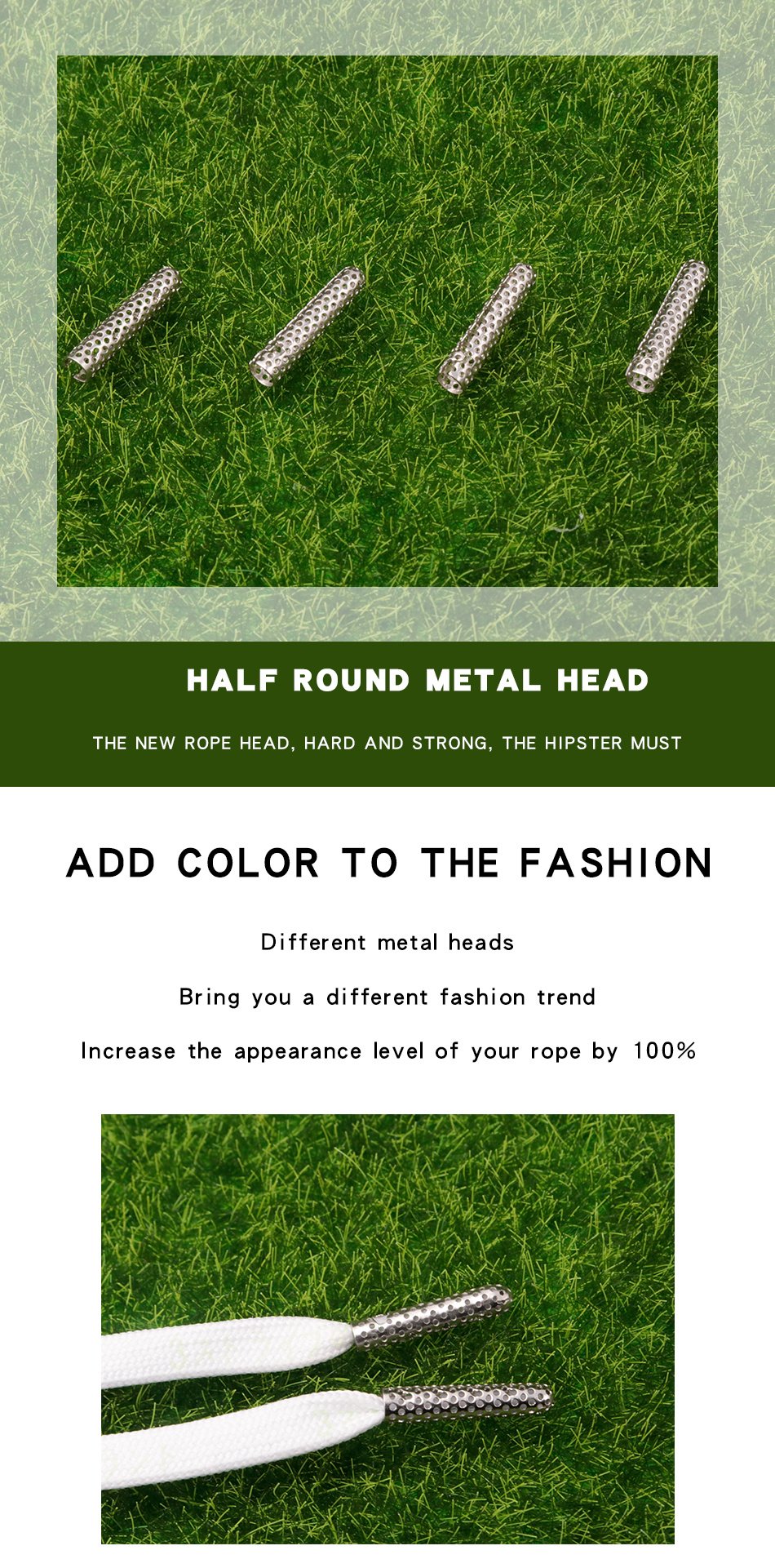 4.5*22mm Silver Cave Metal Tips  Hole Hollow Shoelaces Aglets Cheaper New Arrivals Laces End Press