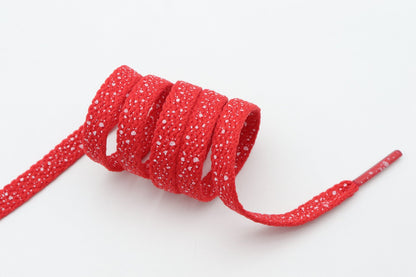 8MM Spray Point High Quality Shoelaces Easy Boots Canvas Ropes Adult&Kid Sneaker 2021 Unisex Black