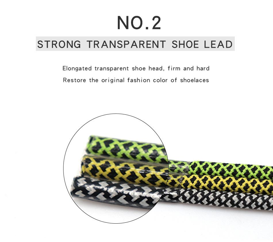 3MM Vogue Shoe Accessories Nice Polyester Shoelaces Green Yellow Youth Ropes For Young Guys Street