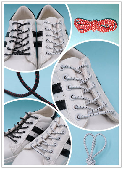 Best Shoe Accessories 3MM Reflective&Elastic Shoelaces Trendy Men Women Sneaker 2021 Sport Leisure