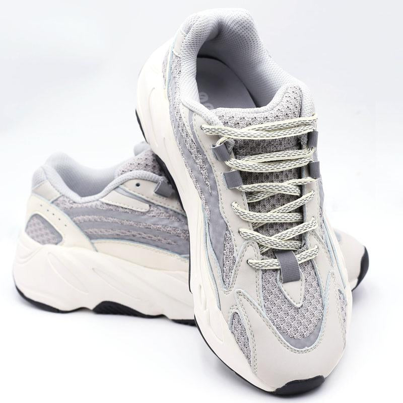 6MM Oval Reflective 3M Semicircular Ropes Athletic Highlight Shoe Latchet Grey Beige Eye-Catching