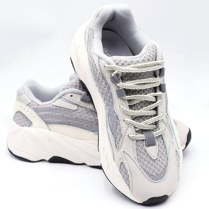 6MM Oval Reflective 3M Semicircular Ropes Athletic Highlight Shoe Latchet Grey Beige Eye-Catching