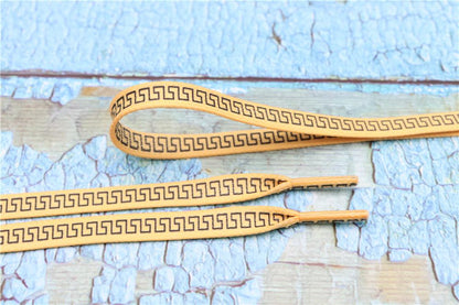 8MM Perfect Shoelaces Easy Wearing Black White Golden Shoe Cords Women Sneakers Boots Fashion Laces