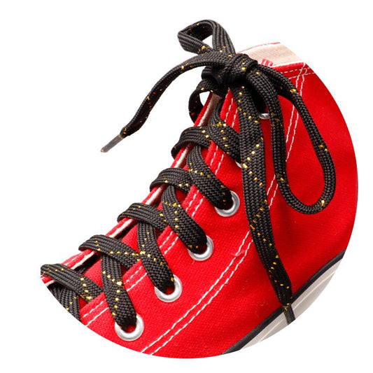 8MM Charmed Metallic Yarn Laces Shining White Black Shoelaces Trendy Women Sneaker Boot Canvas Sport