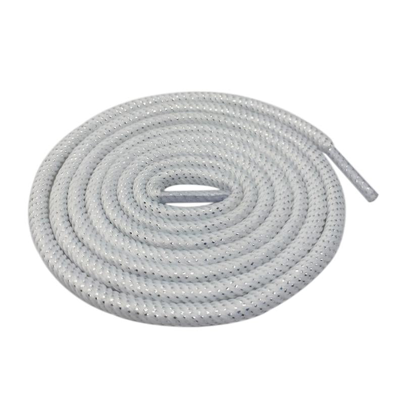 Round Spiral Pattern Shoelaces Glitter Sparkle Shoestrings Unique Flashing Dress Shoe Laces Metallic