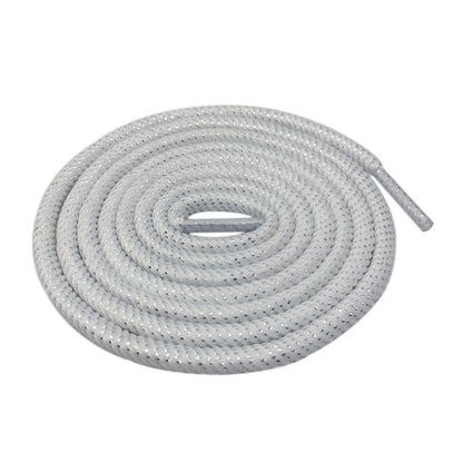 Round Spiral Pattern Shoelaces Glitter Sparkle Shoestrings Unique Flashing Dress Shoe Laces Metallic