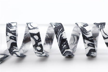 8MM Flat Type Shoe Accessories Wide Canvas Ropes Top Waist Laces Sneakers Women Men Black White Easy