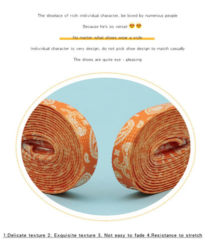 Jumpman Mid Cashew Flowers Shoelace 5 Colors Women Men Hand-painted AF1 Dunks Basketball Shoes