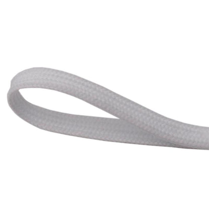 6MM Shoe Accessories White Black Double Layer Polyester Shoelaces Women Sneaker Flat Type Solid