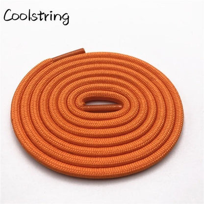 5mm Round Polyester Customized Shoelaces Green Navy Fashion Shoe Laces Extral Long Unisex Women Men