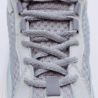 6MM Oval Reflective 3M Semicircular Ropes Athletic Highlight Shoe Latchet Grey Beige Eye-Catching