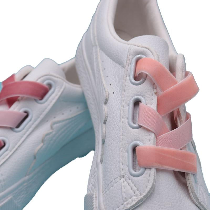 60-180cm Length 1.27 Cm Width Velvet Surface Shoelaces Women Men Black White Colorful Sports Casual