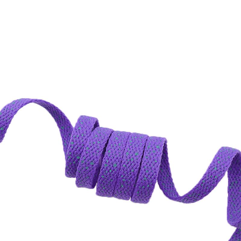 8MM Spray Point High Quality Shoelaces Easy Boots Canvas Ropes Adult&Kid Sneaker 2021 Unisex Black