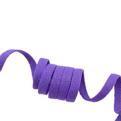 8MM Spray Point High Quality Shoelaces Easy Boots Canvas Ropes Adult&Kid Sneaker 2021 Unisex Black