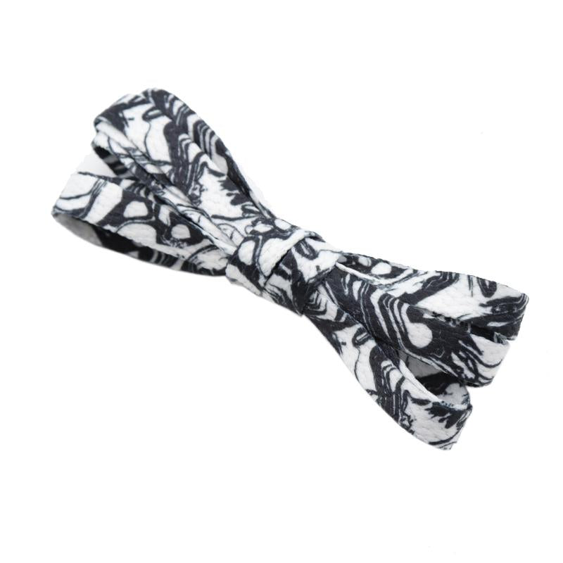 8MM Flat Type Shoe Accessories Wide Canvas Ropes Top Waist Laces Sneakers Women Men Black White Easy