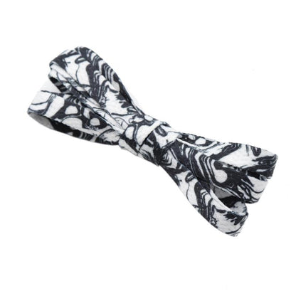 8MM Flat Type Shoe Accessories Wide Canvas Ropes Top Waist Laces Sneakers Women Men Black White Easy